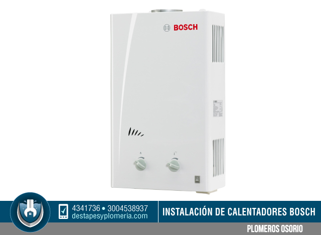 Instalación y Reparación de Calentadores  Bosch en Bogotá