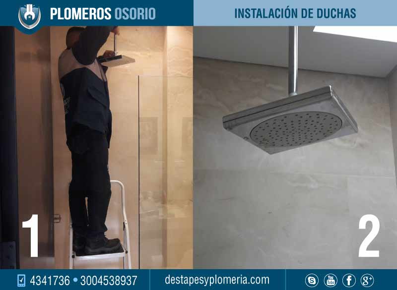 Zona de ducha lista para división